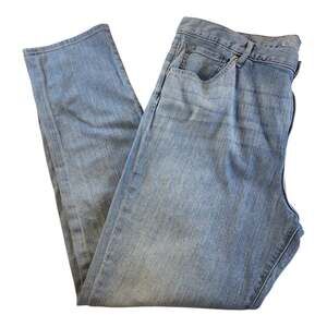 Eddie Bauer Boyfriend Mid-Rise Slim Jeans Size 16 Light-Wash 90s Casual Chic